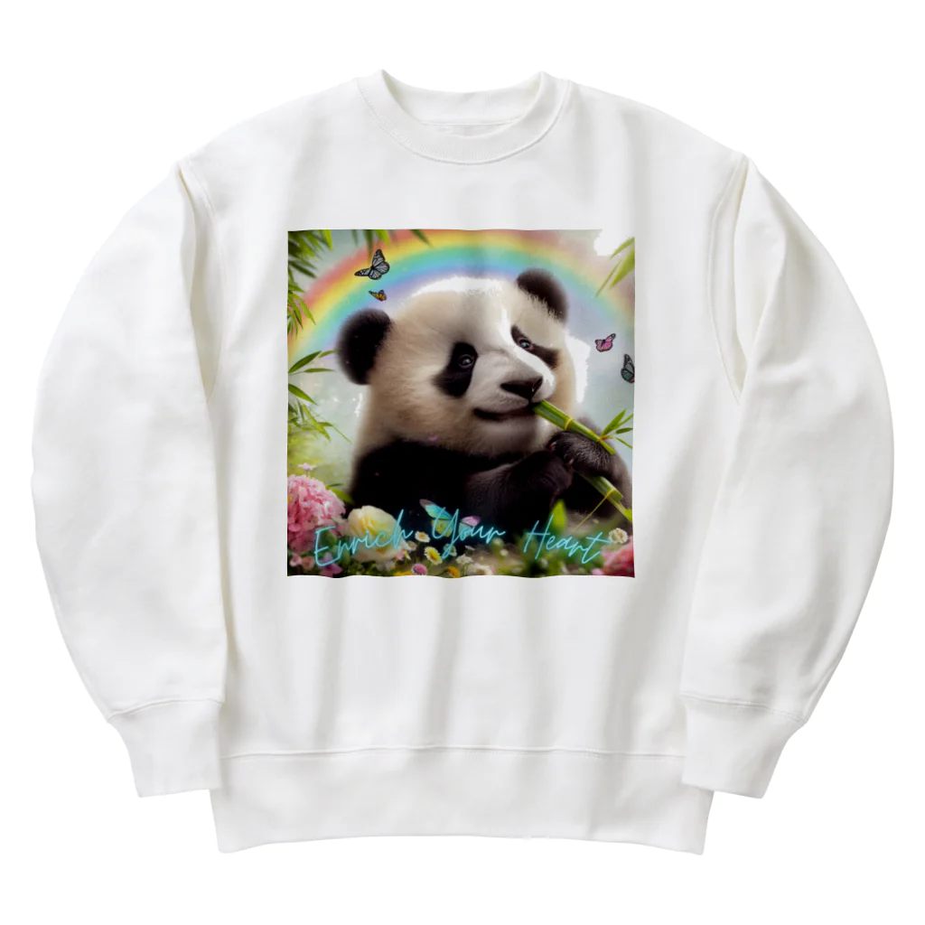 FUJISHIKAのPANDA ENRICH YOUR HEART Heavyweight Crew Neck Sweatshirt