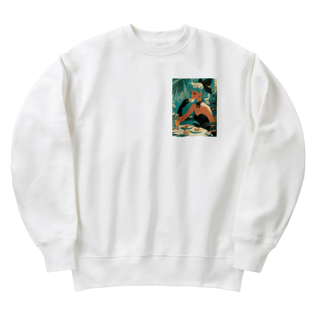 AQUAMETAVERSEのティファニーでお茶を　Hime  2530 Heavyweight Crew Neck Sweatshirt