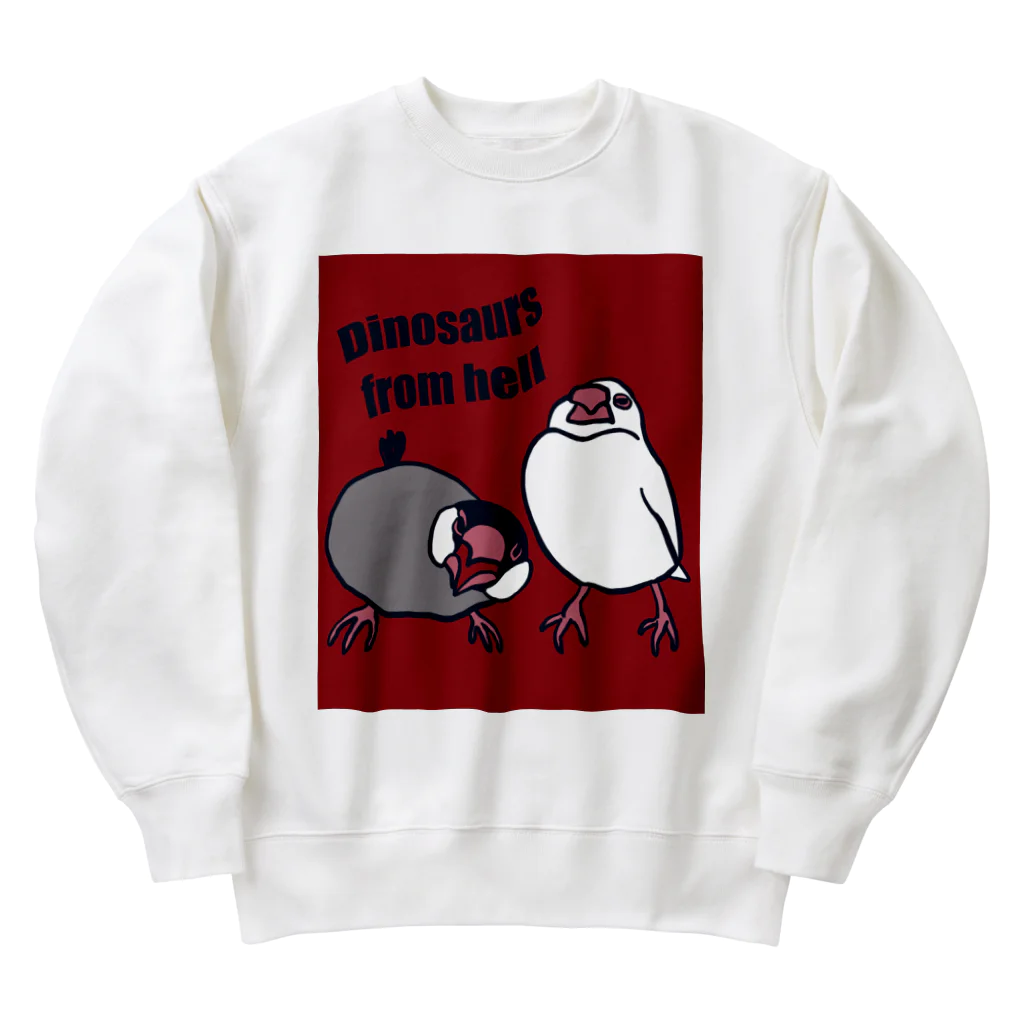 ちゅん屋の地獄の文鳥 Heavyweight Crew Neck Sweatshirt