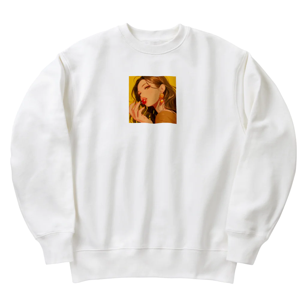 AQUAMETAVERSEの太陽の中のチェリーフレーバー Marsa 106 Heavyweight Crew Neck Sweatshirt