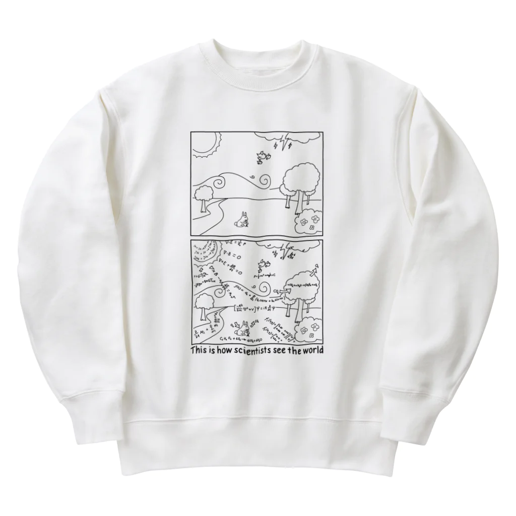 alonerbgの科学どこでも物理化学エレクトロニクス Heavyweight Crew Neck Sweatshirt