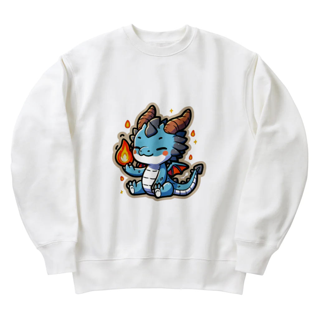 scarlet358のドラゴンくん Heavyweight Crew Neck Sweatshirt