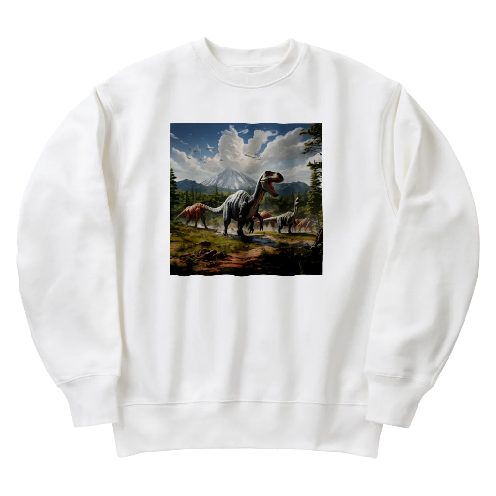 AQUAMETAVERSEの恐竜の生活　なでしこ1478 Heavyweight Crew Neck Sweatshirt