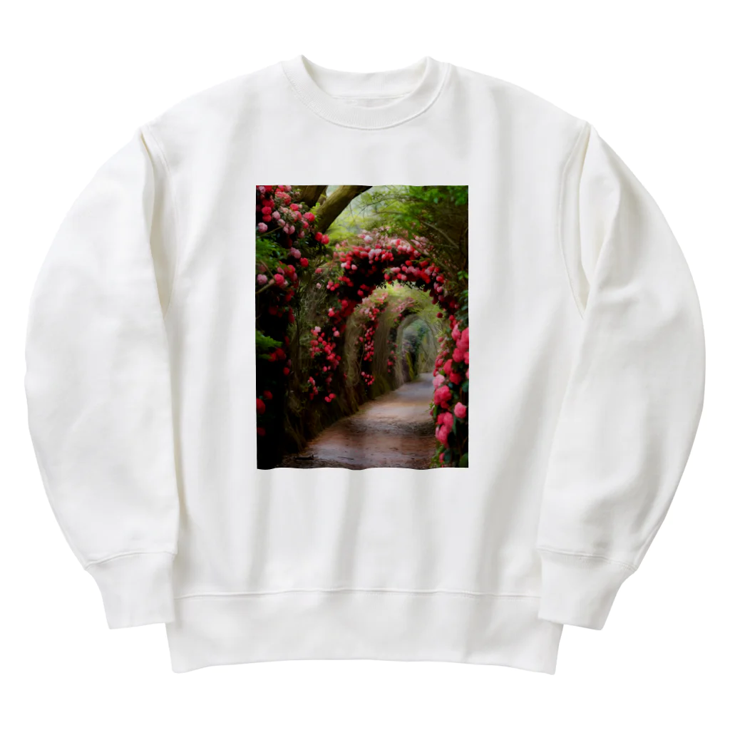 AQUAMETAVERSEの椿のドーム　なでしこ1478 Heavyweight Crew Neck Sweatshirt