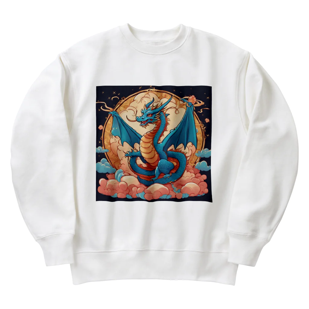 the blue seasonの昇華する守護龍 Heavyweight Crew Neck Sweatshirt