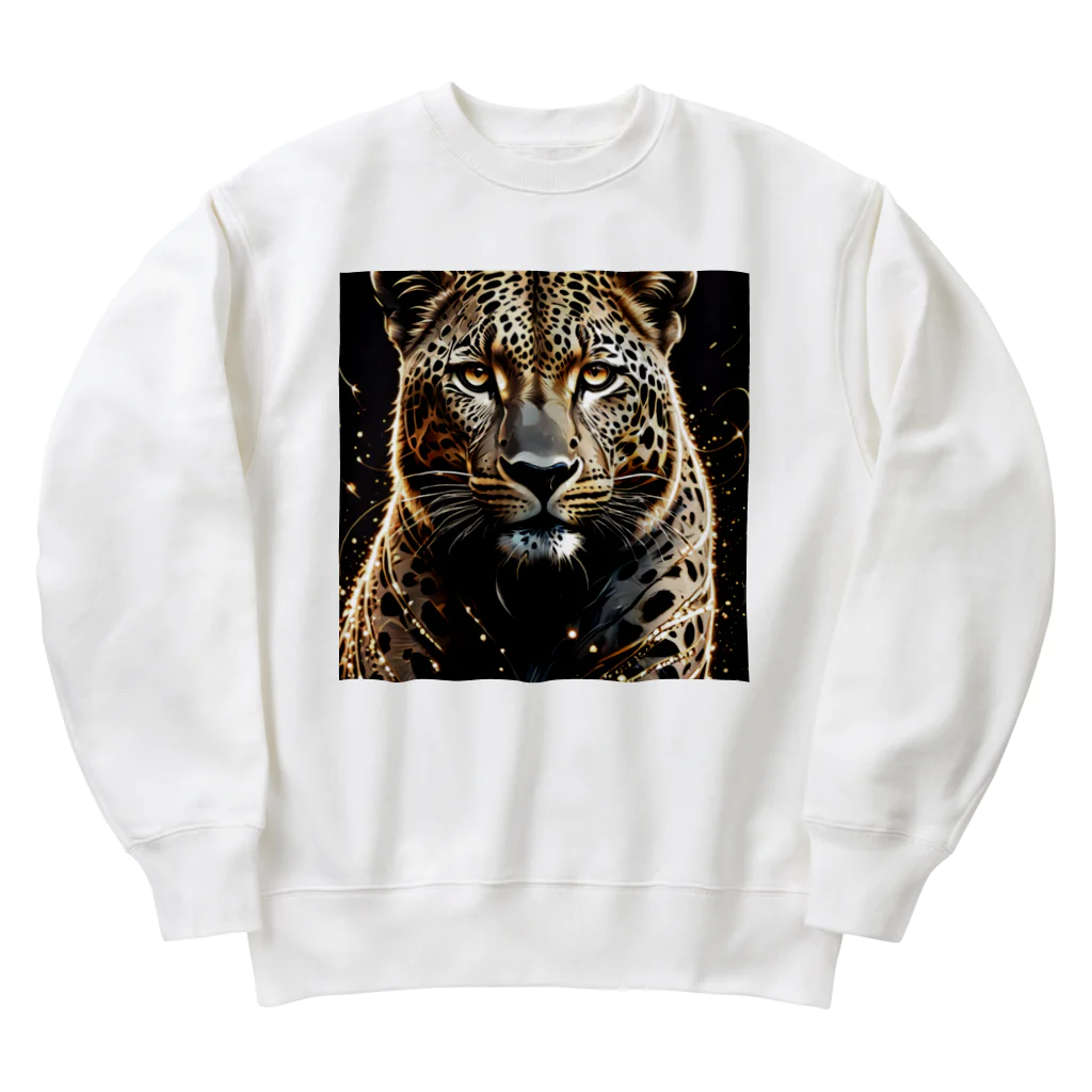 ritomomijiのヒョウ6 Heavyweight Crew Neck Sweatshirt