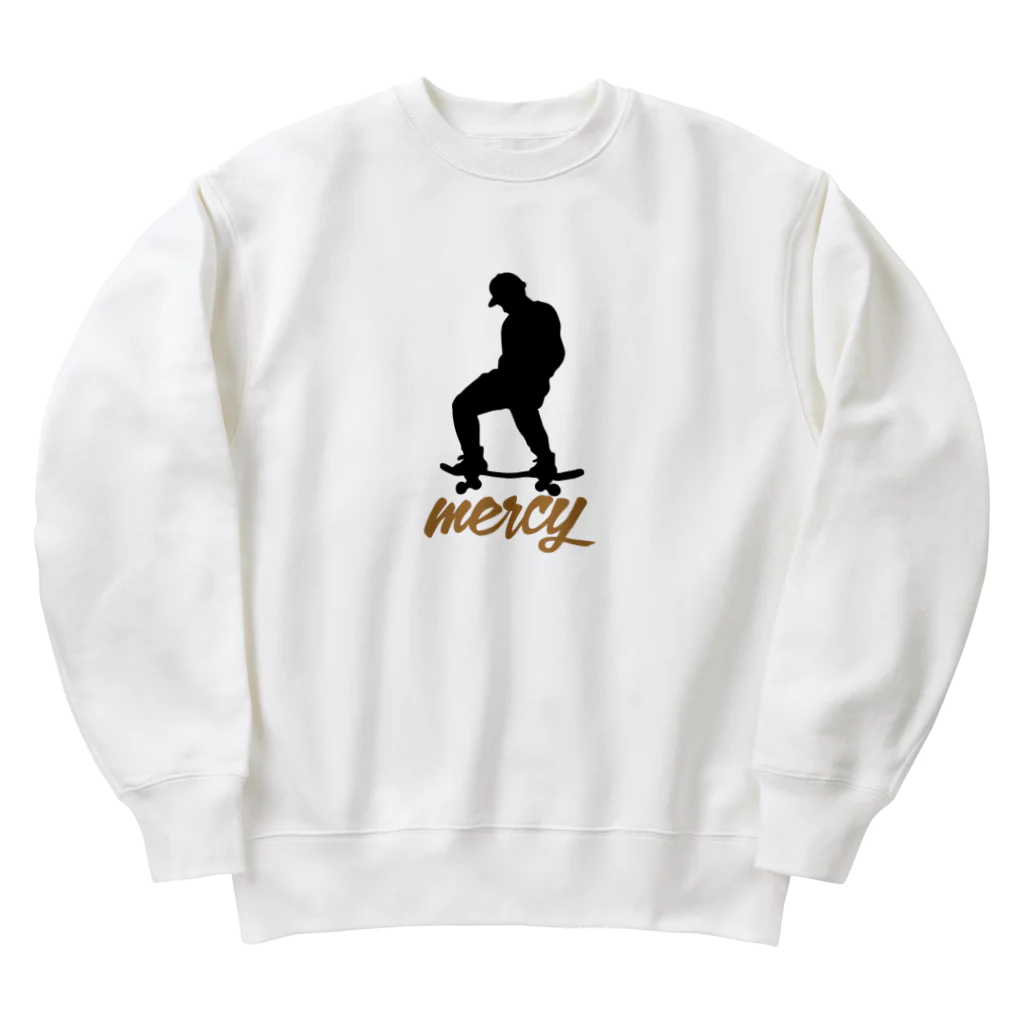 MERCYのスケートボードB🛹フロントプリント Heavyweight Crew Neck Sweatshirt