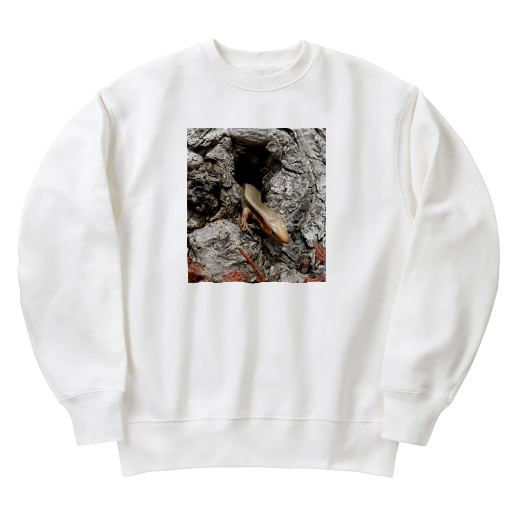 yuuyuu2024のカナヘビの目覚め Heavyweight Crew Neck Sweatshirt