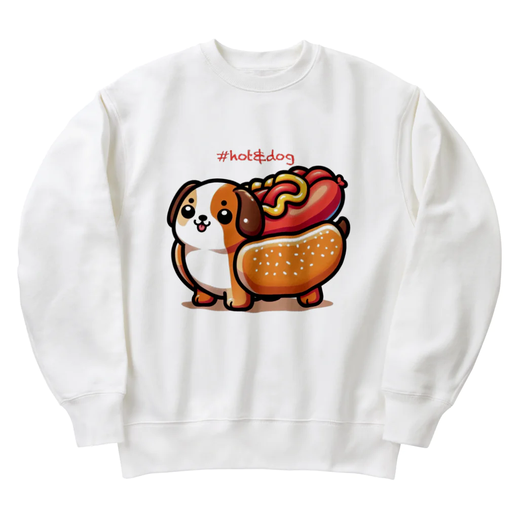 ドッくんショップのホットドッくん Heavyweight Crew Neck Sweatshirt