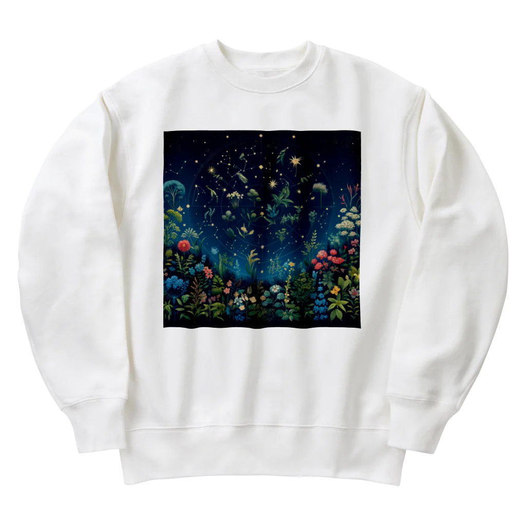 0denkundesuの星彩植譜 Heavyweight Crew Neck Sweatshirt