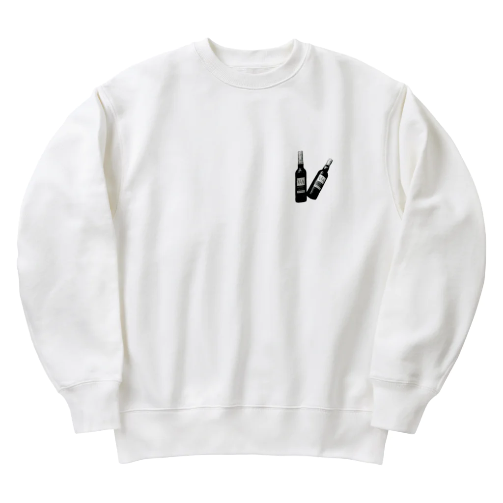 LEoNのワンポイントモノクロデザイン Heavyweight Crew Neck Sweatshirt