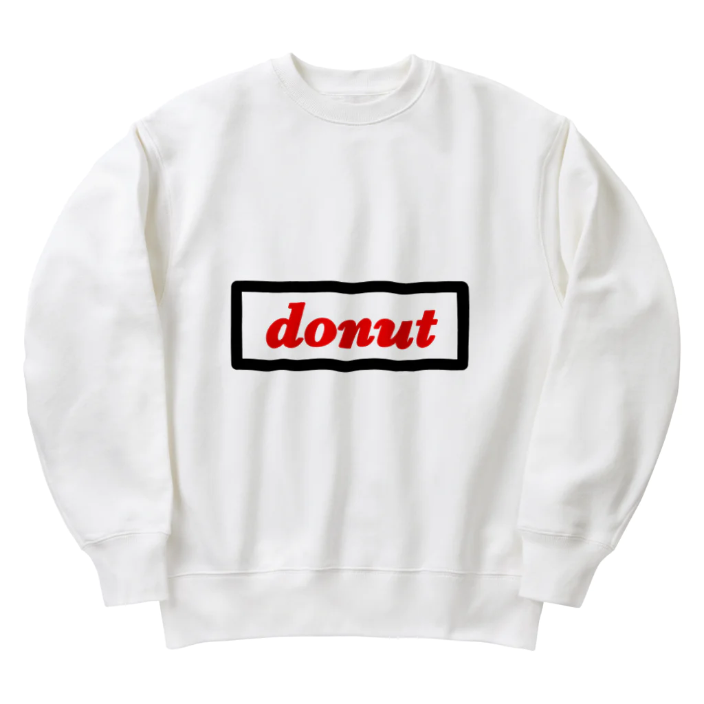 パペットピットのドーナッツ　バックプリント Heavyweight Crew Neck Sweatshirt