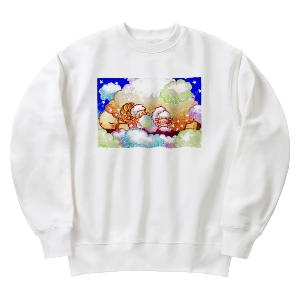 Muuの部屋の子羊の夢 Heavyweight Crew Neck Sweatshirt