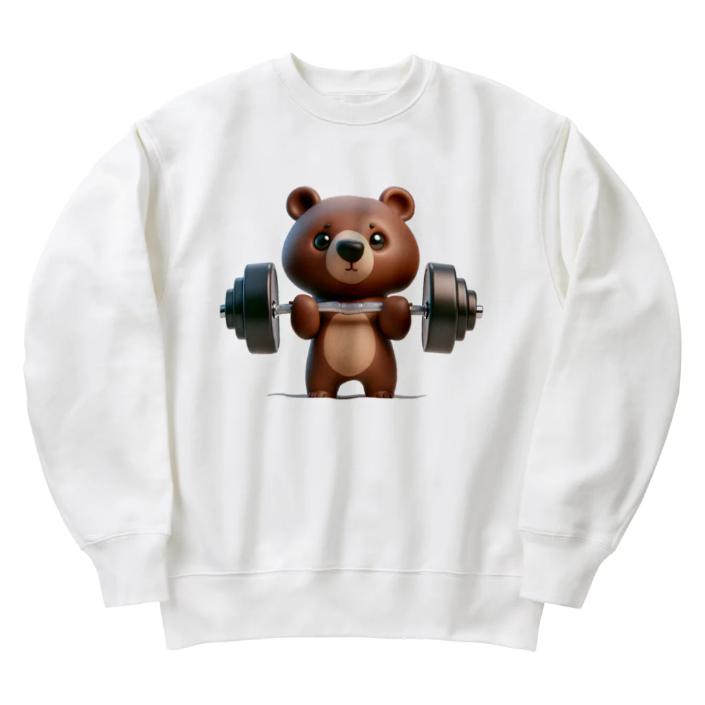 AKIRAの筋トレくまちゃん Heavyweight Crew Neck Sweatshirt