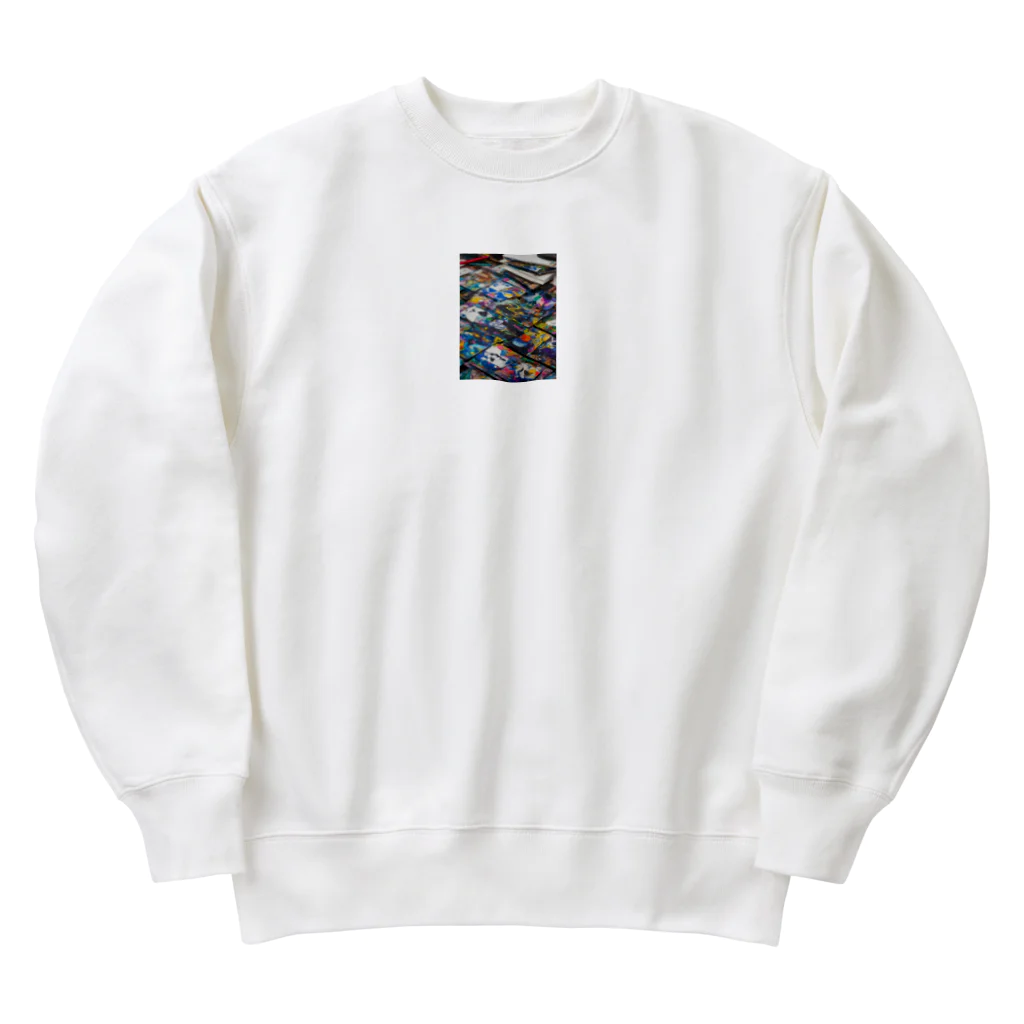 ○○の不思議のパレットの不思議 Heavyweight Crew Neck Sweatshirt