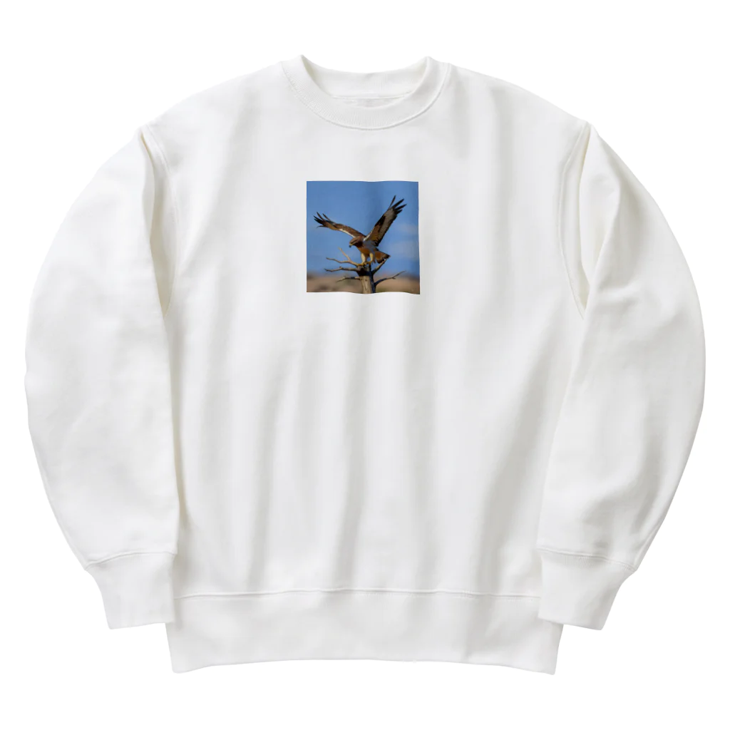 ganeshaの群れの中で他の人と協力しているタカ Heavyweight Crew Neck Sweatshirt