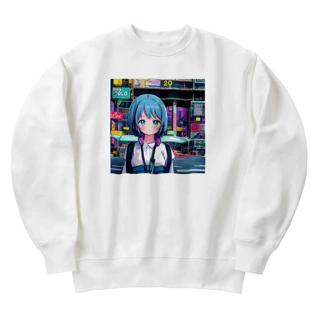 kotoha416 Music OFFICIAL GOODSのAozuki│アオヅキ Heavyweight Crew Neck Sweatshirt