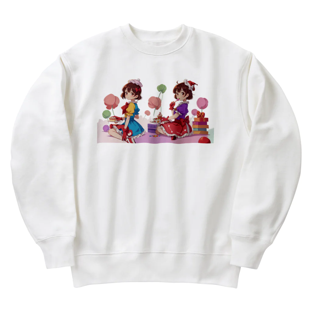 Maikaのかわいい美少女 Heavyweight Crew Neck Sweatshirt