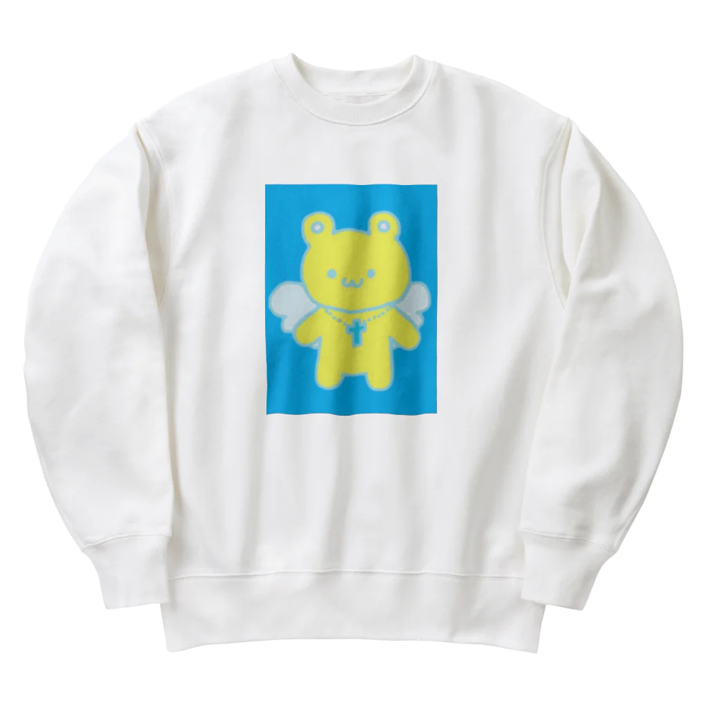 くまくま🌟ベアーズ🧸のてんしぐま証明写真風 Heavyweight Crew Neck Sweatshirt