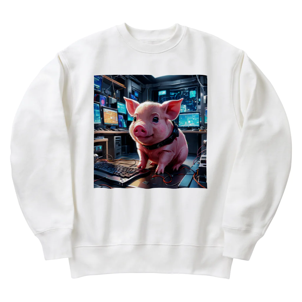 MTHの新しい技術を導入するミニブタ Heavyweight Crew Neck Sweatshirt