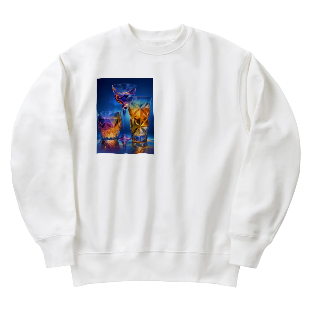 AQUAMETAVERSEの豪華なバカラのグラス　ラフルール　1859 Heavyweight Crew Neck Sweatshirt