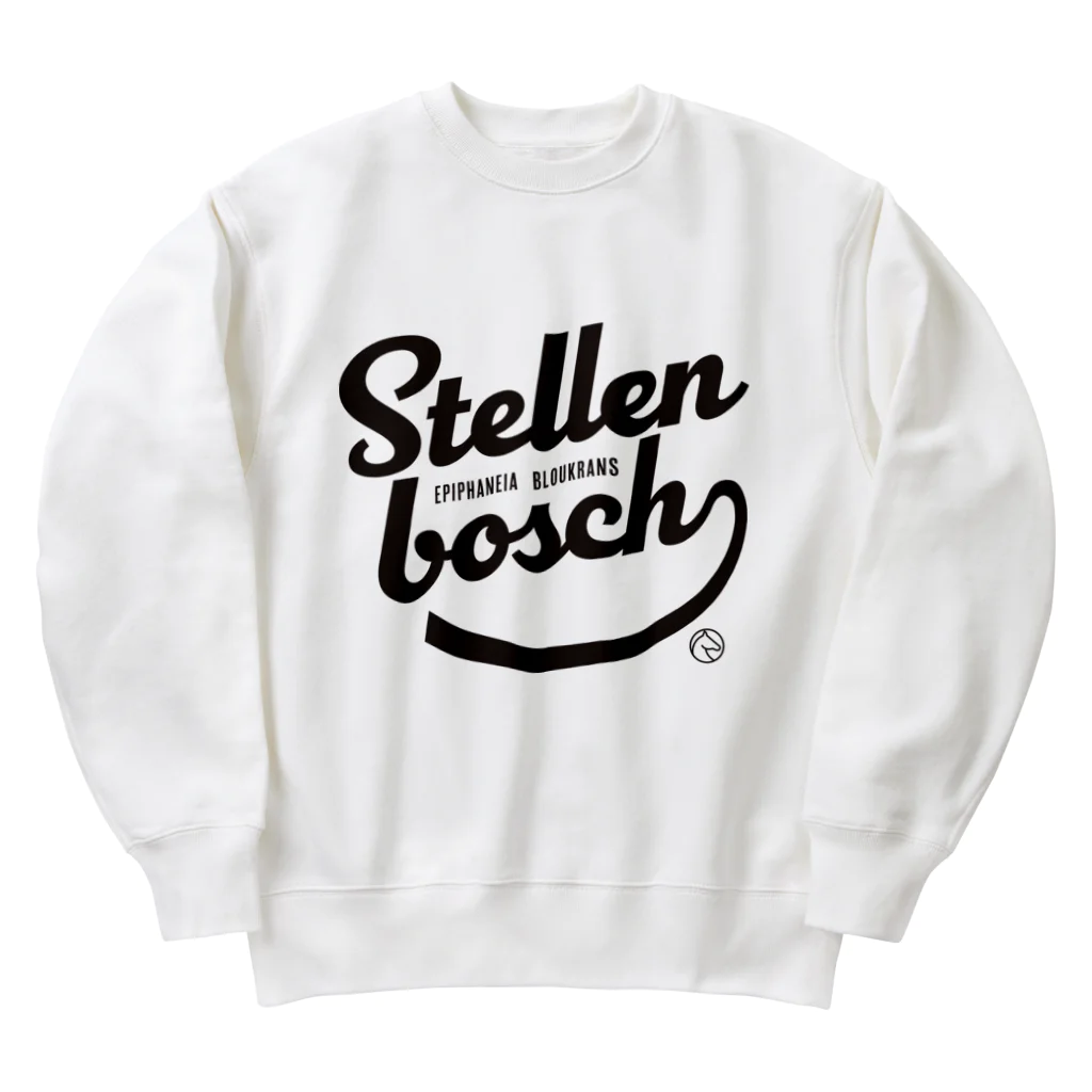 競馬おしゃれグッズ製作所のステレンボッシュ（タイポグラフィBLACK） Heavyweight Crew Neck Sweatshirt