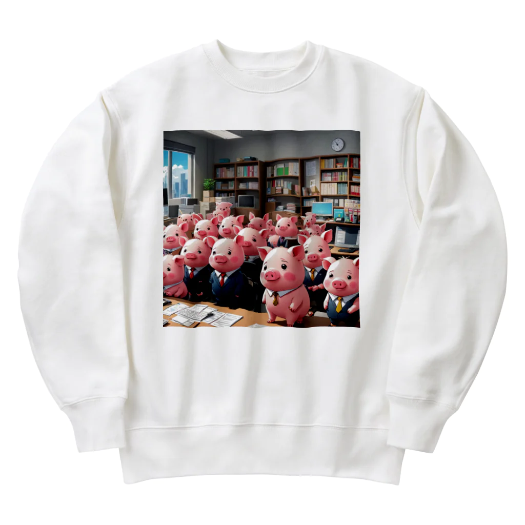 MTHの会社のらいんあっぷをするみにぶた管理製品 Heavyweight Crew Neck Sweatshirt