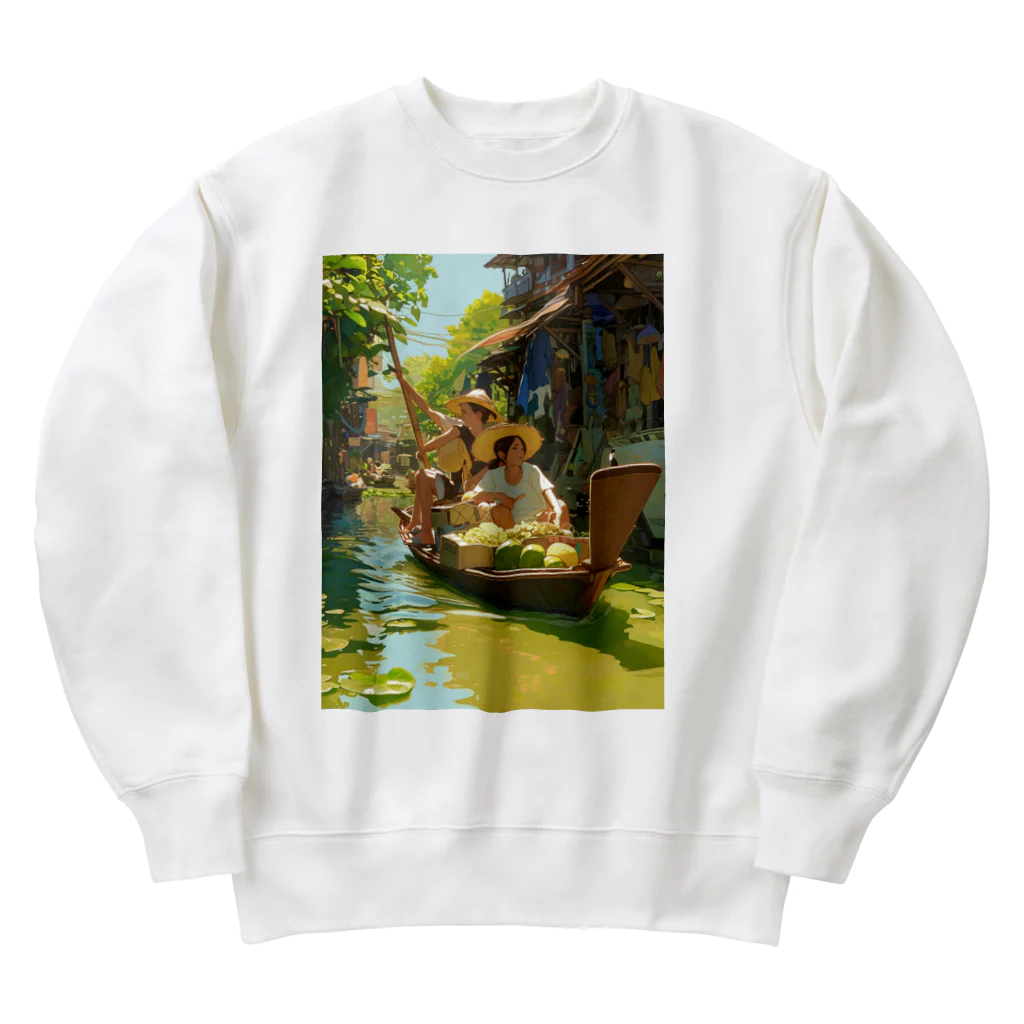 AQUAMETAVERSEの川上市場　なでしこ1478 Heavyweight Crew Neck Sweatshirt