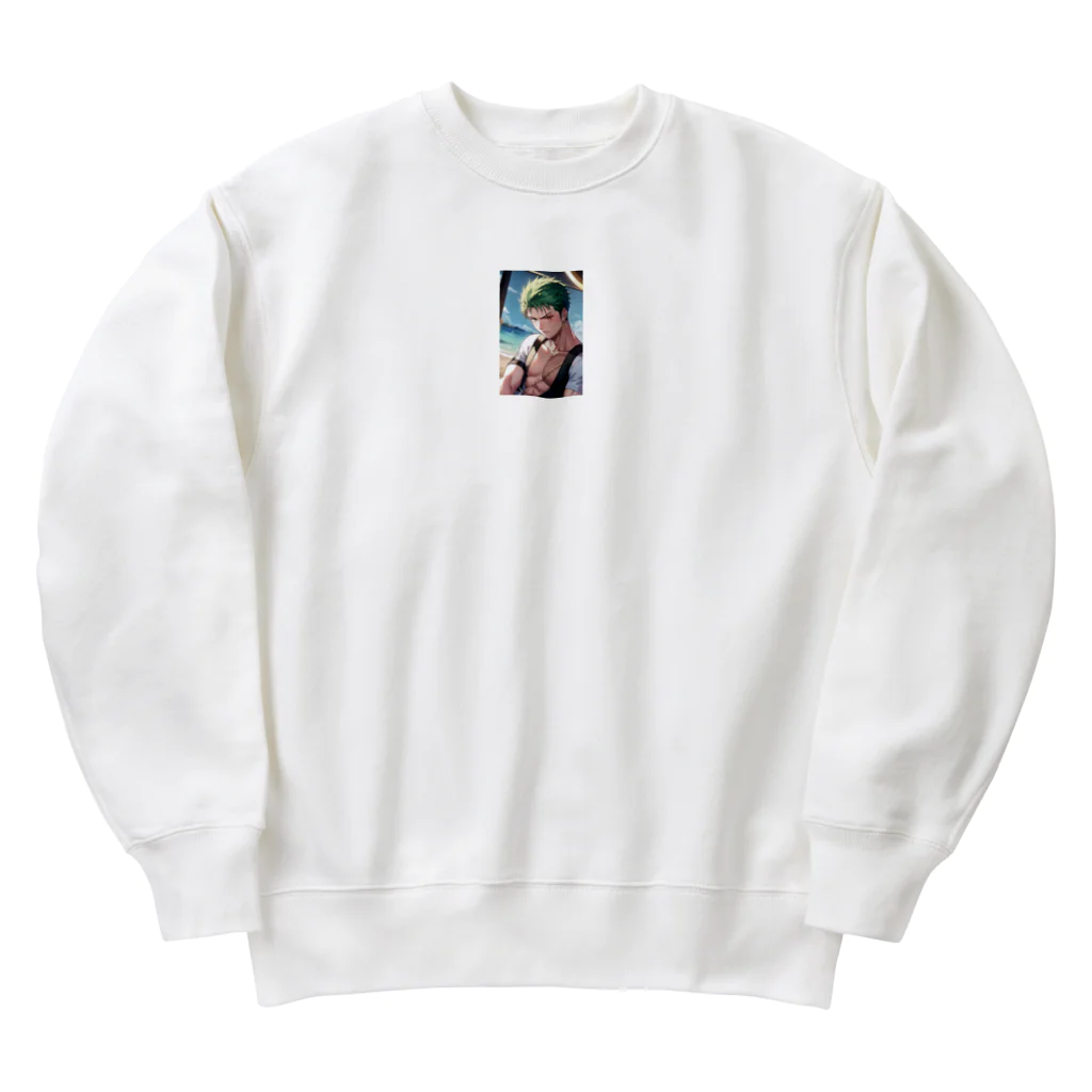 カカオのゾロ風 Heavyweight Crew Neck Sweatshirt