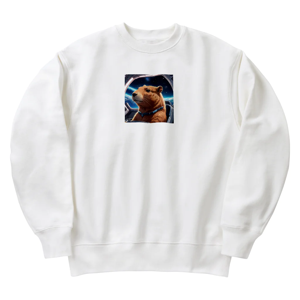 tsunatunaのカピバラ Heavyweight Crew Neck Sweatshirt