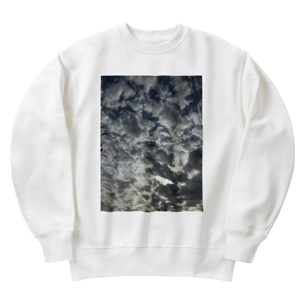 そらの4月13日の空 Heavyweight Crew Neck Sweatshirt