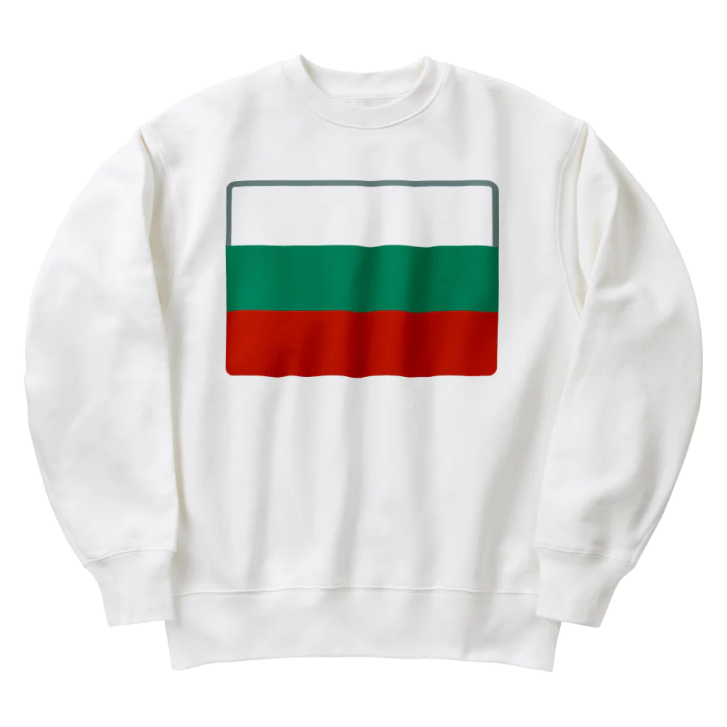 お絵かき屋さんのブルガリアの国旗 Heavyweight Crew Neck Sweatshirt