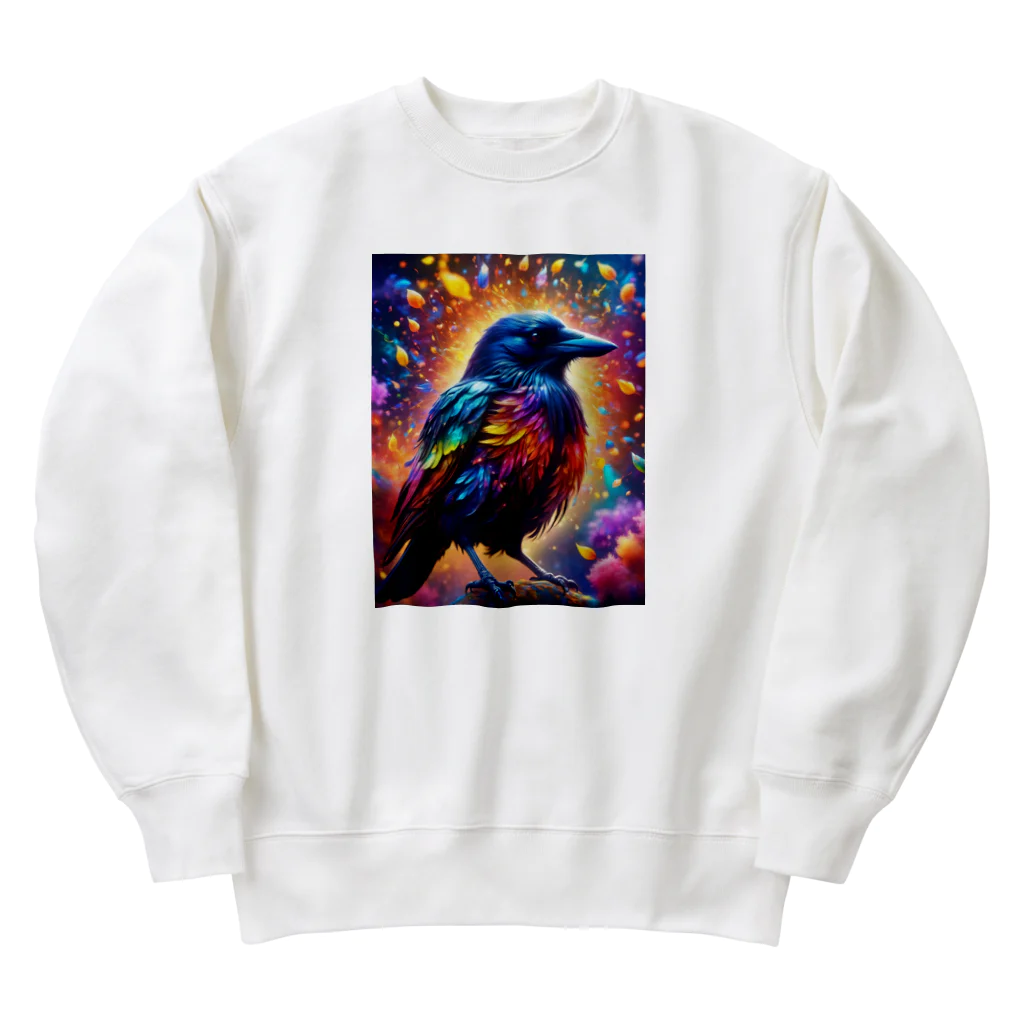 yamamon39のカラス　001 Heavyweight Crew Neck Sweatshirt