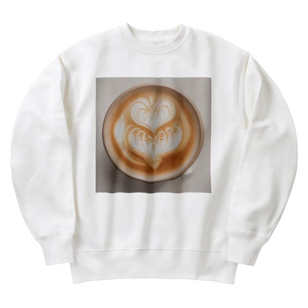 johnny15の贅沢な一杯のラテアート Heavyweight Crew Neck Sweatshirt