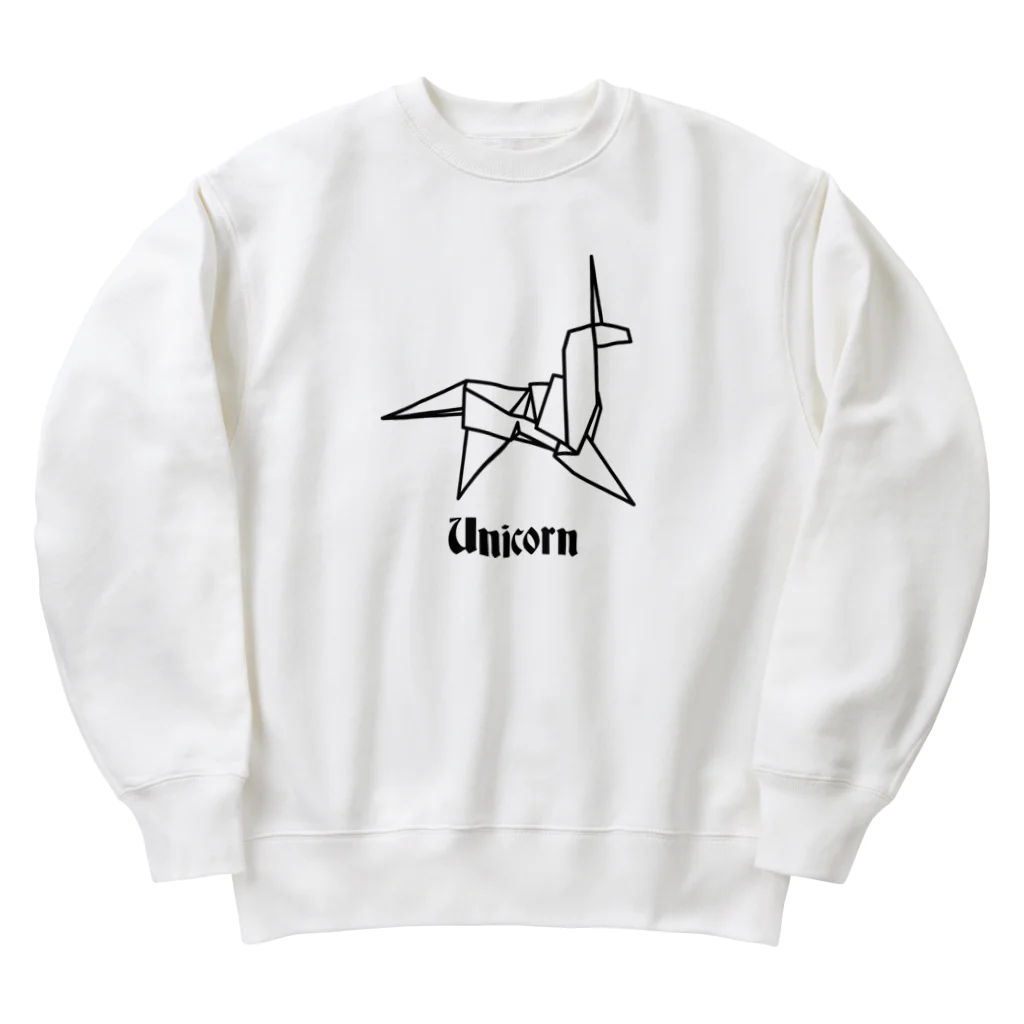 stereovisionのユニコーンの折り紙 Heavyweight Crew Neck Sweatshirt