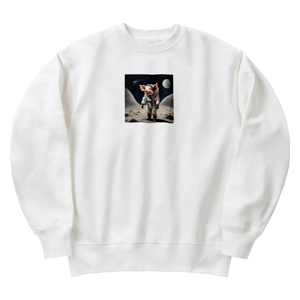 papaiayapapaの豚の宇宙飛行士 Heavyweight Crew Neck Sweatshirt