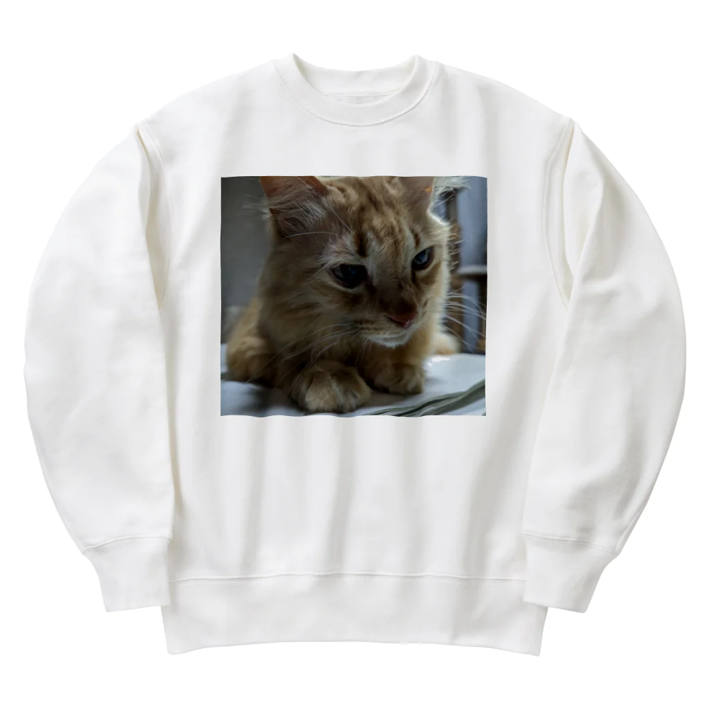 chibi_Lのお勉強するチビエル Heavyweight Crew Neck Sweatshirt