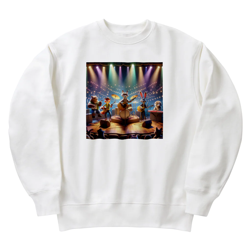 ANIMAL HEROES -musical band-のアニマルミュージックフェス：ビートの仲間たち Heavyweight Crew Neck Sweatshirt