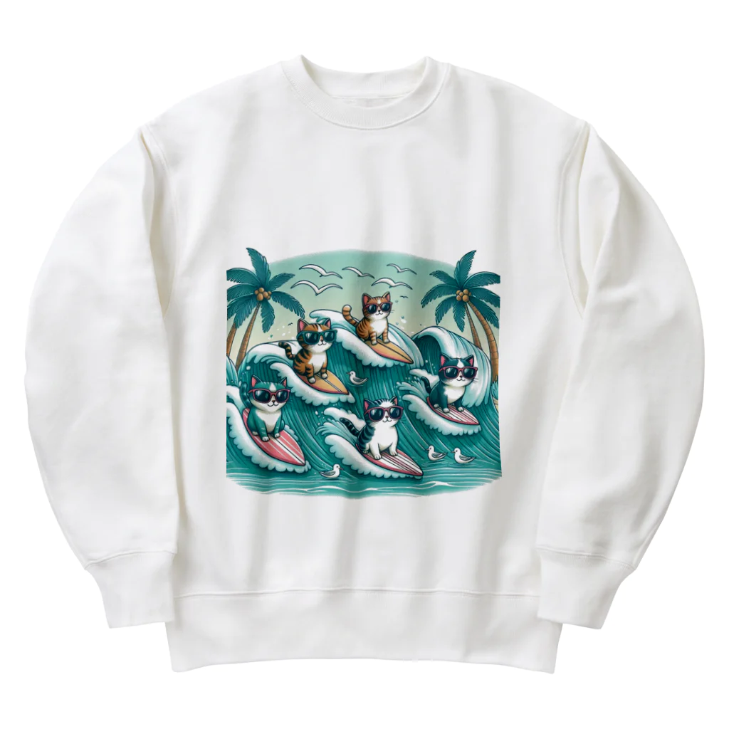 shingeraleのにゃんグラス Heavyweight Crew Neck Sweatshirt