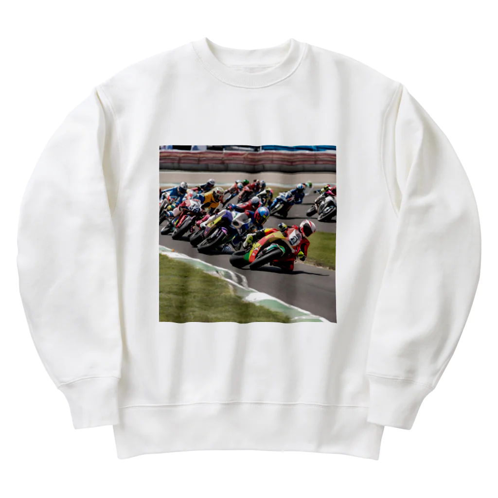 the blue seasonの疾風を切り裂く - サーキットの英雄たち Heavyweight Crew Neck Sweatshirt