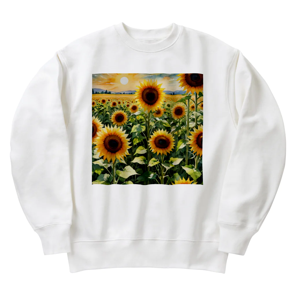 LOGOstylesの変わらぬ　ひまわり Heavyweight Crew Neck Sweatshirt