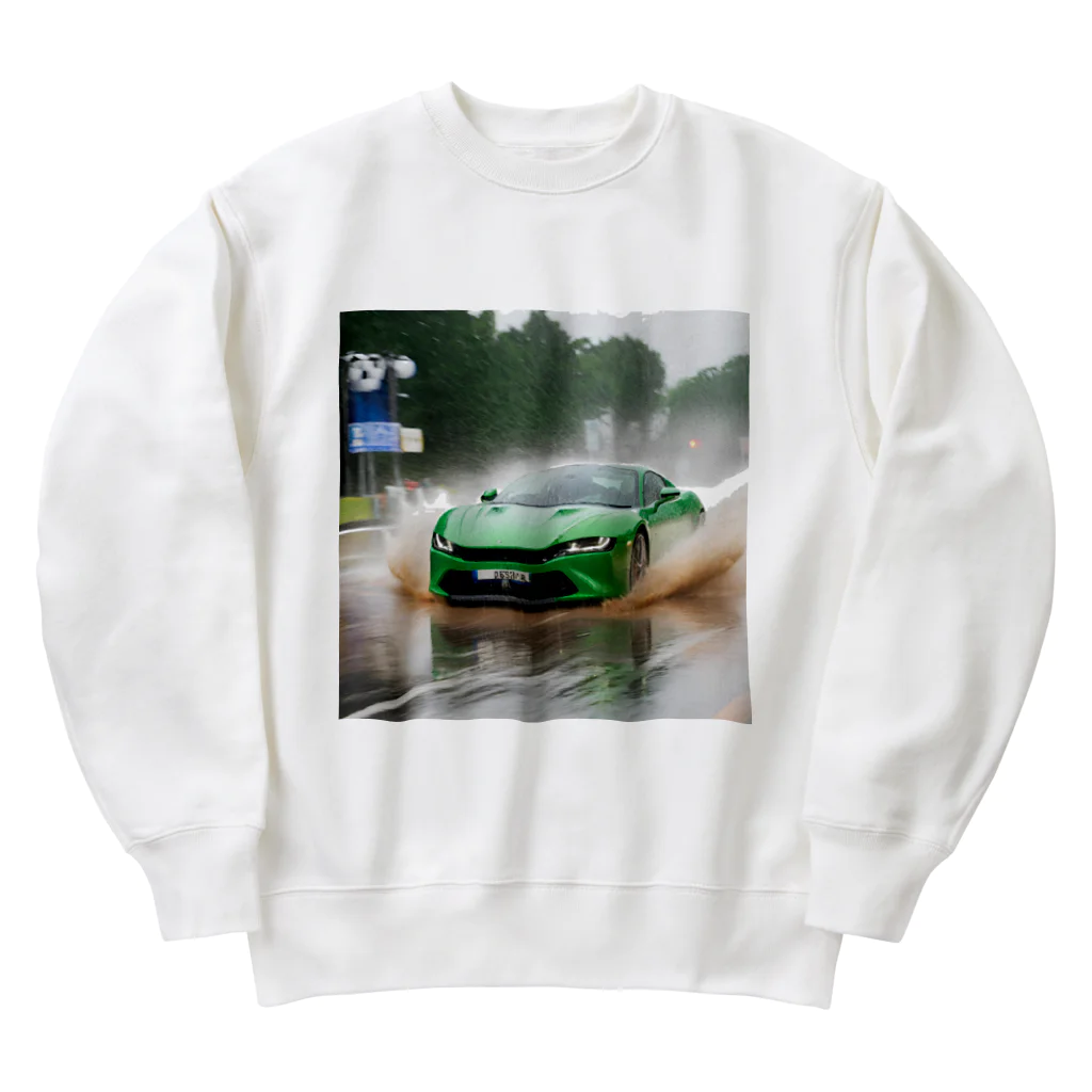 the blue seasonの雨の疾走 Heavyweight Crew Neck Sweatshirt