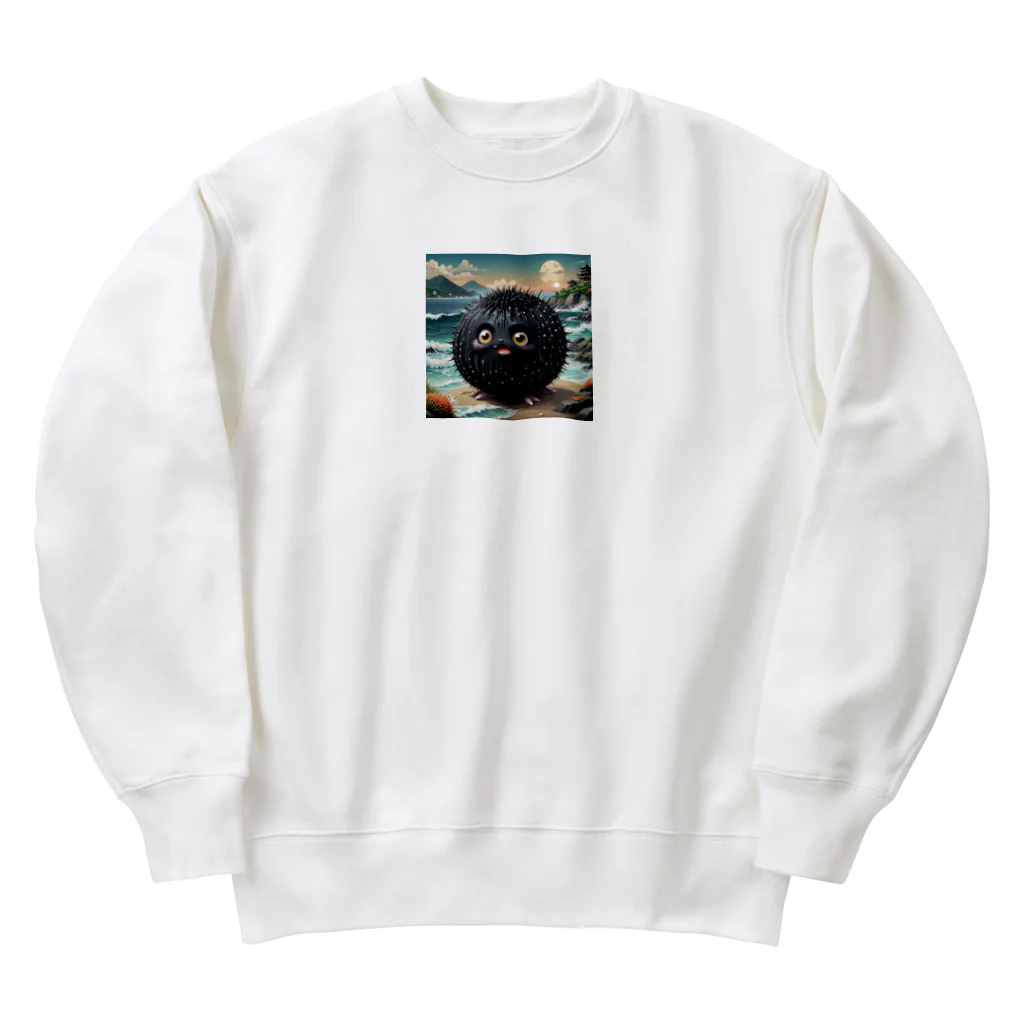 AI妖怪大図鑑のうに妖怪　バッフン Heavyweight Crew Neck Sweatshirt