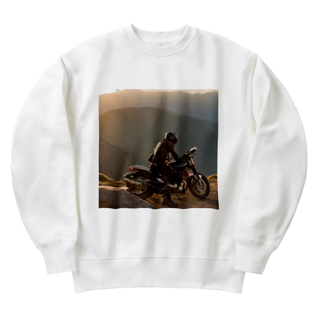 the blue seasonの山頂の黄昏時 Heavyweight Crew Neck Sweatshirt