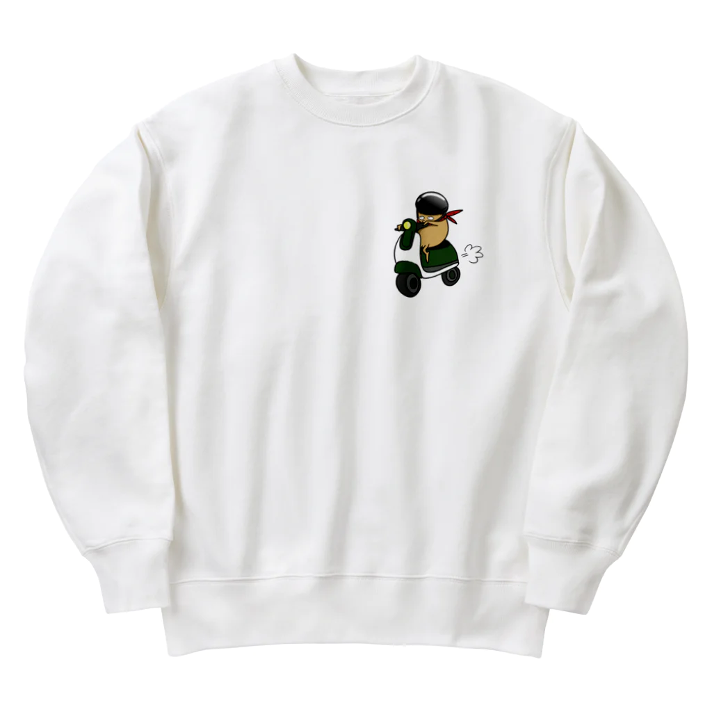 kaberinのスクーターきのこ Heavyweight Crew Neck Sweatshirt