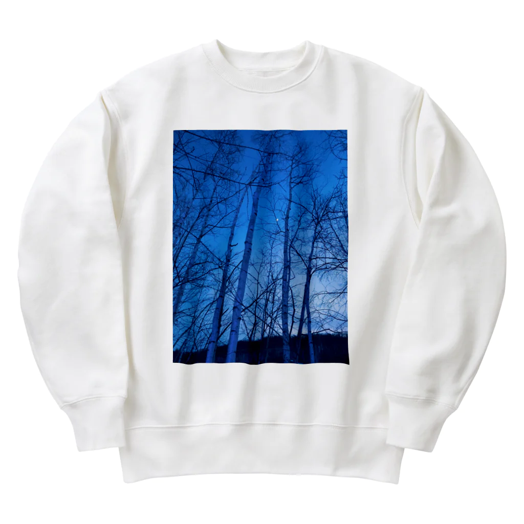 kayuuの神秘的な青い世界 Heavyweight Crew Neck Sweatshirt