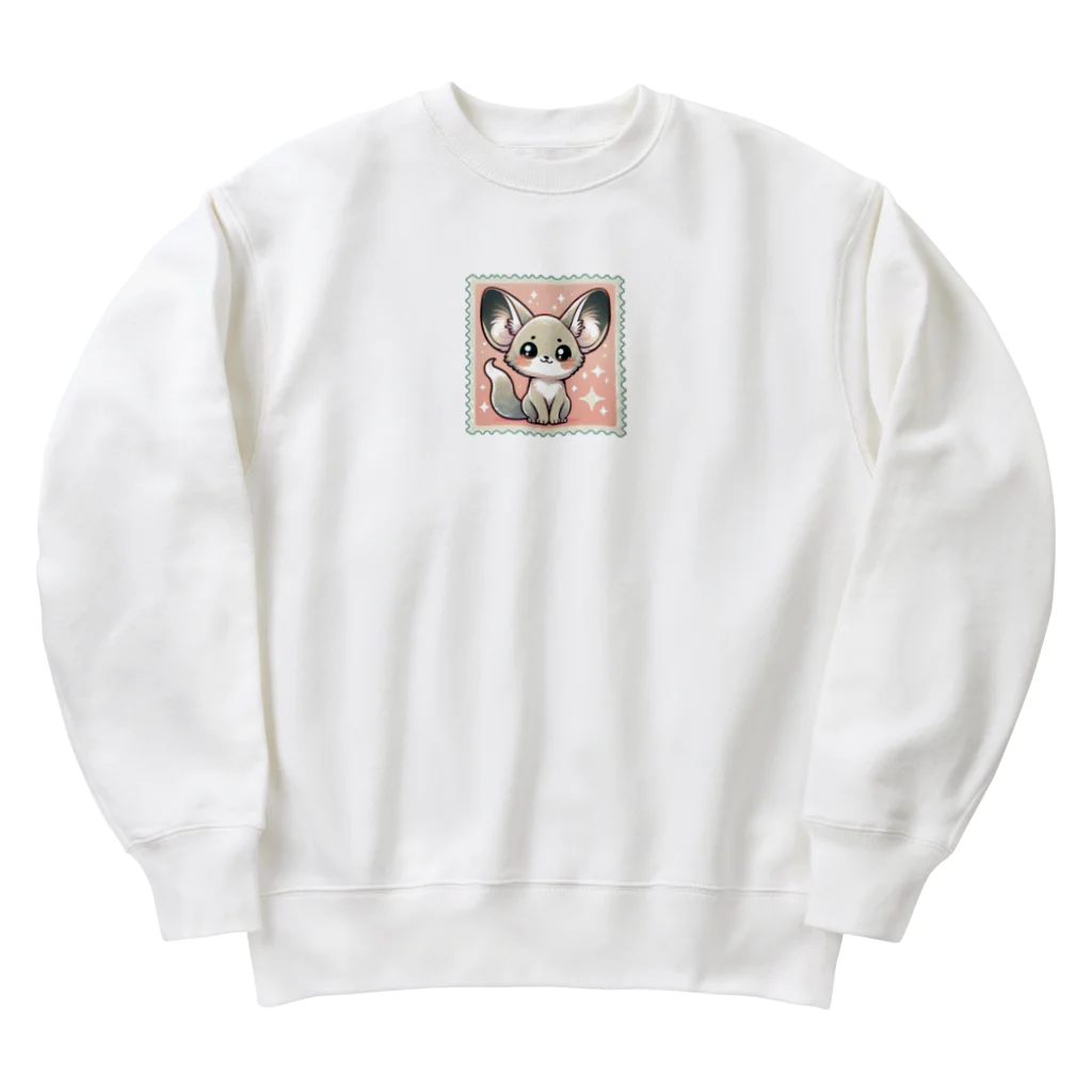 ゆうちゃんNFTいいねの耳長フェネックちゃん21 Heavyweight Crew Neck Sweatshirt