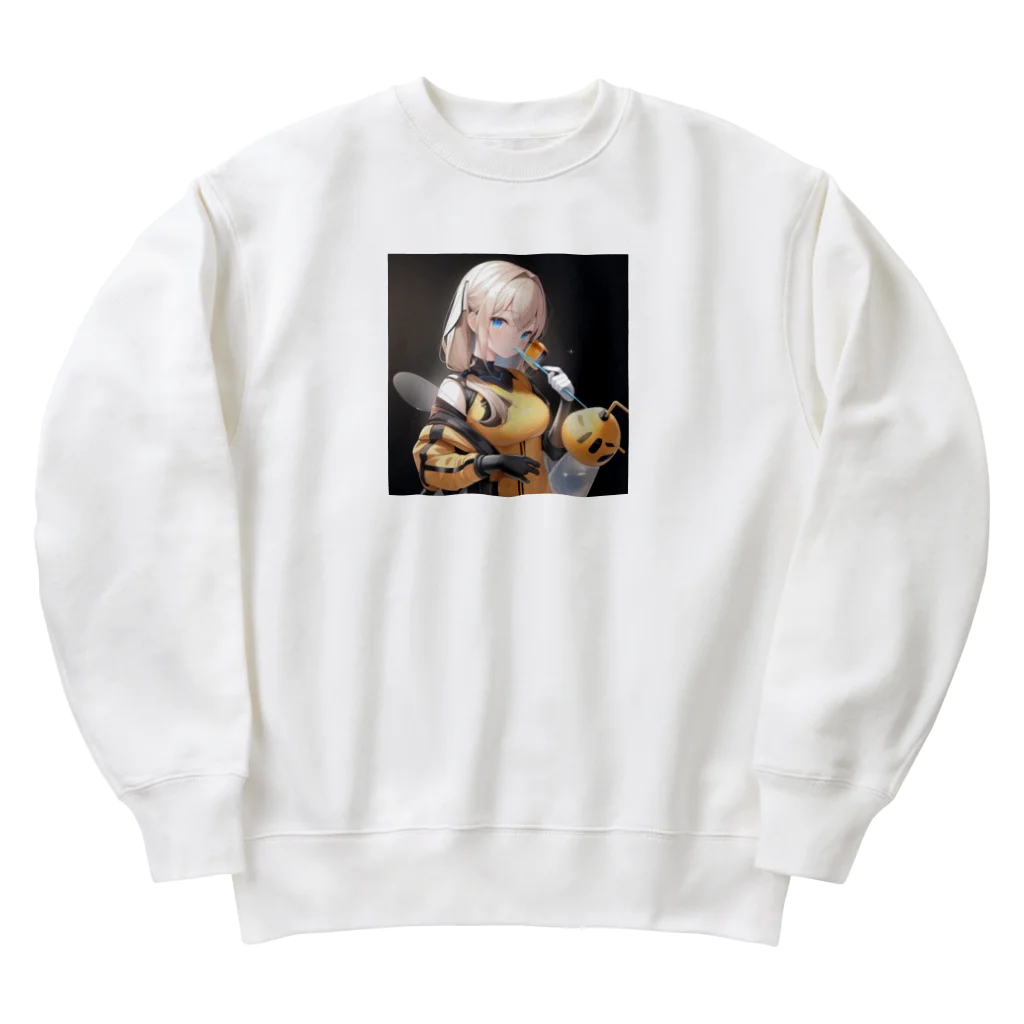 peek25のoilを輸送・供給するAIロボット Heavyweight Crew Neck Sweatshirt