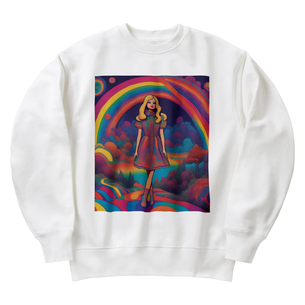 Unique Existenceのpsych girl Heavyweight Crew Neck Sweatshirt