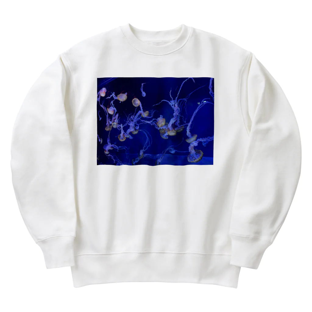 波乗り南国🏝️のゆらゆらクラゲくん Heavyweight Crew Neck Sweatshirt